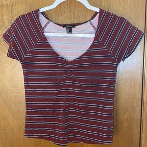 Forever 21 striped basic tee